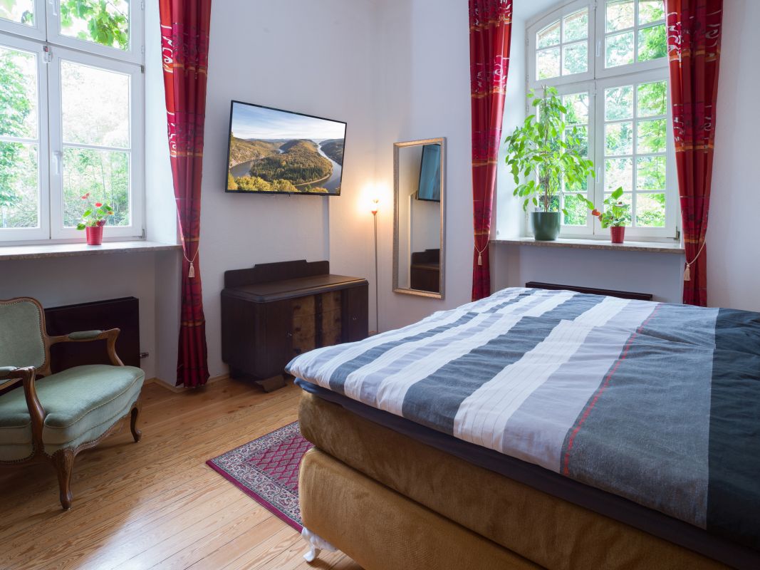 Schlafzimmer Schloss Ferienwohnung Leonhard von Konstorf