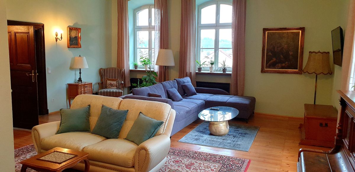 Wohnzimmer Ferienwohnung Leonhard von Konstorf