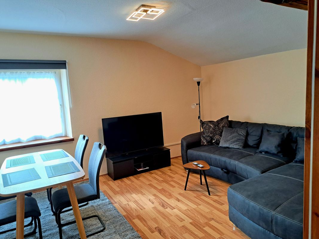 Wohnzimmer Gesindehaus Ferienwohnung de Humbert